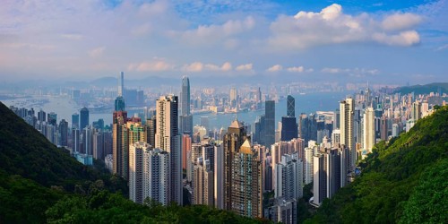 Famous view of Hong Kong