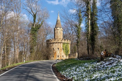 Waking house at the access road to Hohenzollern Castle