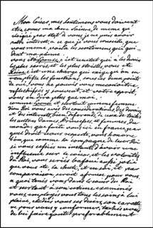 Letter from Emperor Joseph II to Marie Antoinette dated 29 May 1777