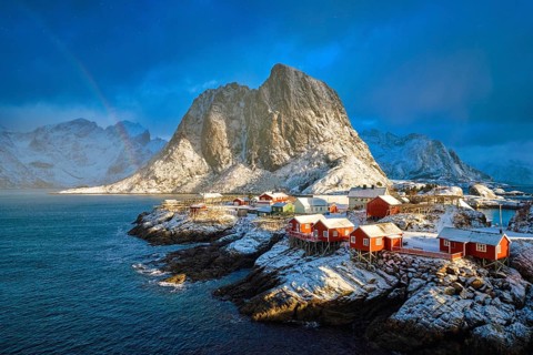 Hamnoy fishing village on Lofoten Islands