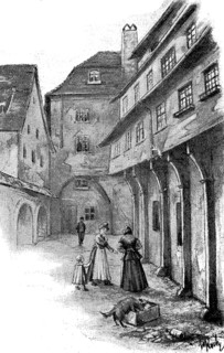 Der historische Stadtbereich Kroegel in Berlin im Jahre 1895