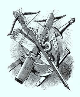 Crossbow and sword from the 14th and 15th centuries