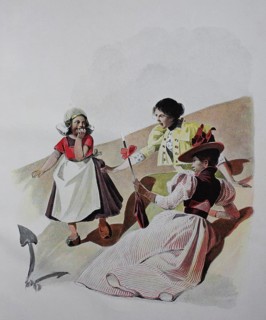 Sommerurlauber in den Duenen an der Nordsee