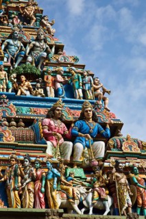 Gopuram tower of Hindu temple Kapaleeshwarar Chennai