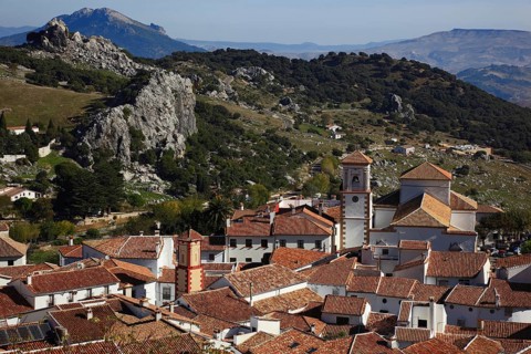 Town of Grazalema in the province of Cadiz