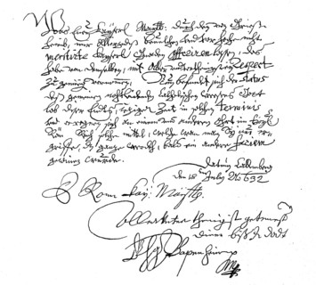 Letter from Pappenheim to Emperor Frederick II 8 June 1594
