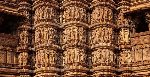 Panorama of famous stone carving sculptures