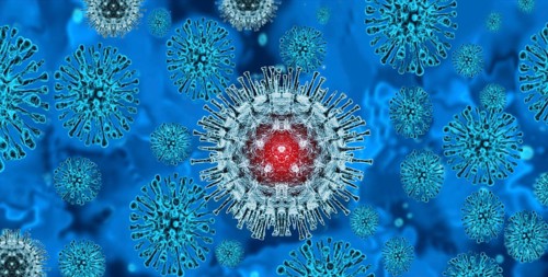 3d virus background