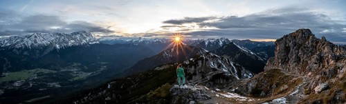 Young hiker at the Kramerspitz