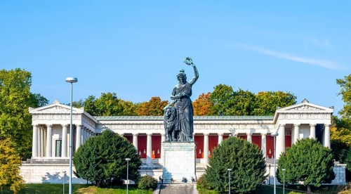 Bavaria Statue and Hall of Fame at Theresienwiese