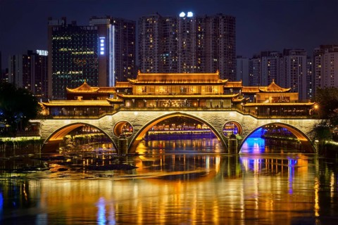 Famous landmark of Chengdu