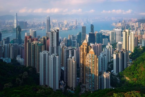 Famous view of Hong Kong