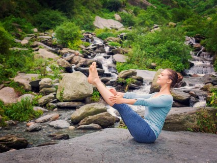 Yoga outdoors