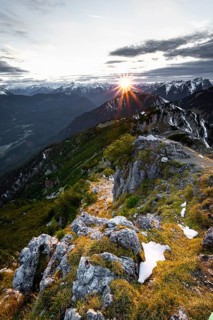 Sunset at the Kramerspitz