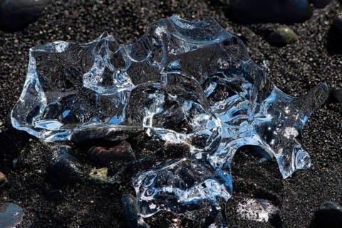 Ice on the beach