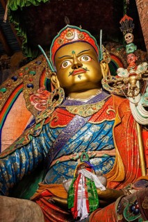 Statue of Guru Padmasambhava in Hemis gompa