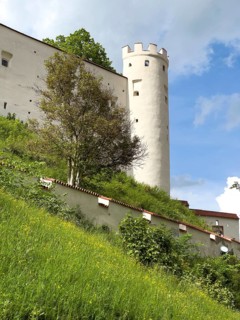 Exterior of semicircular drop tower