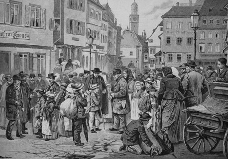 Das Vermieten der tiroler Schwabenkinder in Ravensburg