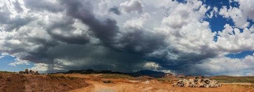 Ominous stormy sky and clouds