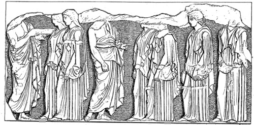 Athenische Jungfrauen vom Ostfries des Parthenon