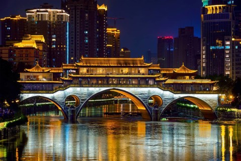 Famous landmark of Chengdu