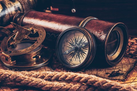 Travel geography navigation concept still life background