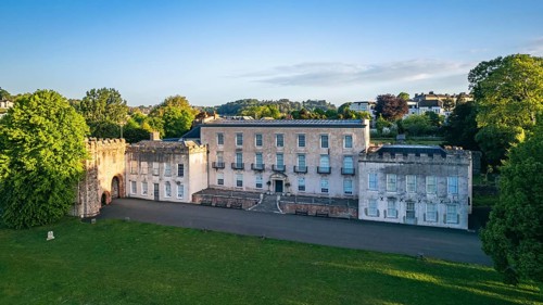Torre Abbey from a drone