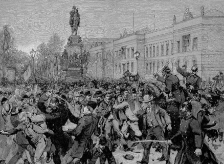Die Strassenunruhen in Berlin