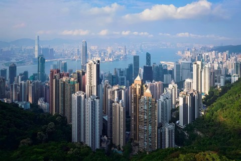 Famous view of Hong Kong