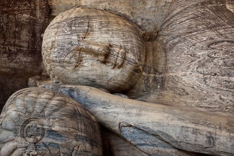Close-up of Reclining Buddha