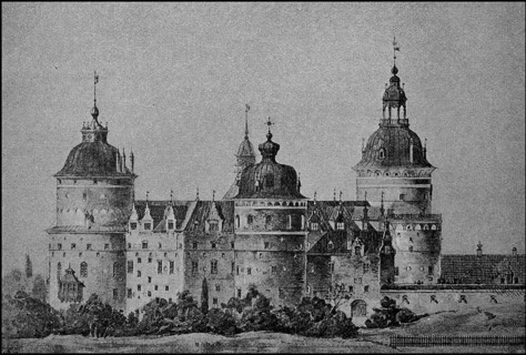 Schloss Gripsholm am See Maelaren im schwedischen Mariefred in der Gemeinde Straengnaes wurde 1537 von Gustav I. Wasa erbaut