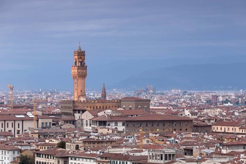 View from Piazzale Michelangelo with Palazzo Vecchio