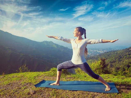 Yoga outdoors