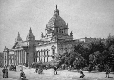 The New Imperial Court Building in Leipzig
