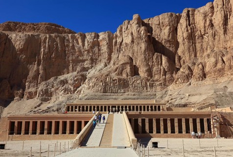 The funerary temple of the first female pharaoh Hatshepsut
