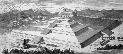 Rekonstruktion der Pyramide von Cholula