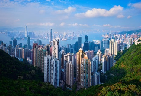 Famous view of Hong Kong