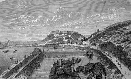 Festung und Ort Ehrenbreitstein bei Koblenz
