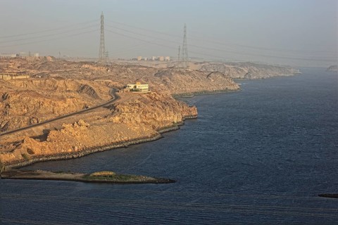 At the new dam