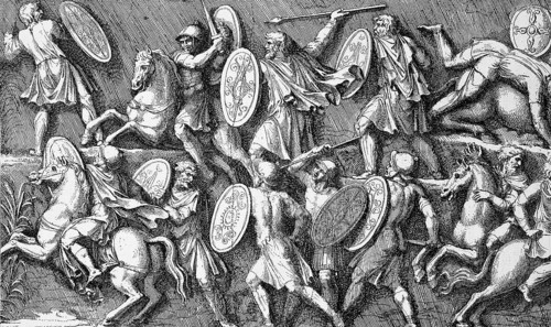 Battle between Romans and Marcomanni