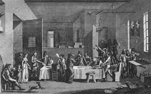 Meeting of a Revolutionary Committee during the Reign of Terror 1793