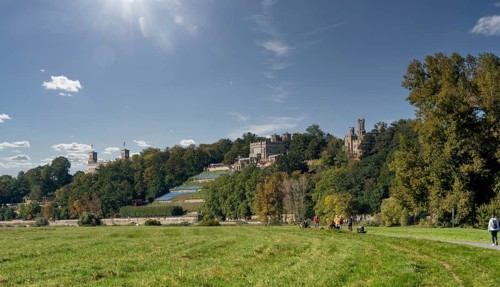 View of the Elbe castles