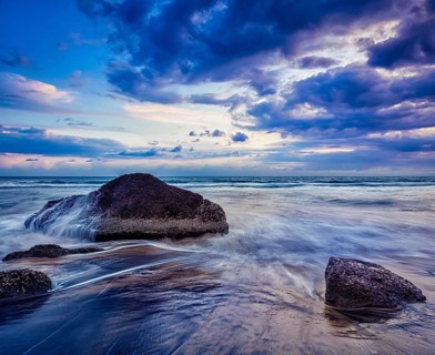 Tropical beach vacation background