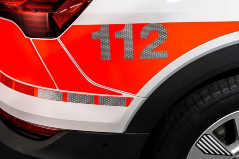 Police car call number 112