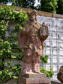 Sculpture by Einhard in the monastery garden