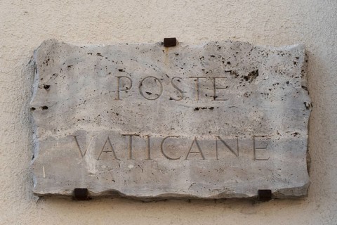 Schild Vatikanisches Postamt