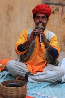 Indian with snake