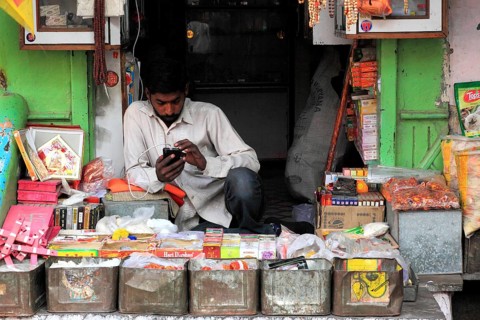 Street scene in the old town of Bikaner