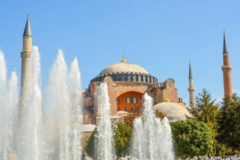 Outer view of dome in Ottoman architecture in