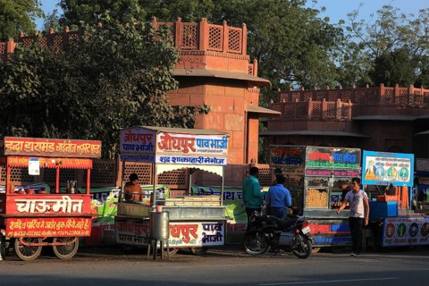 Stalls in the old town of Bikaner